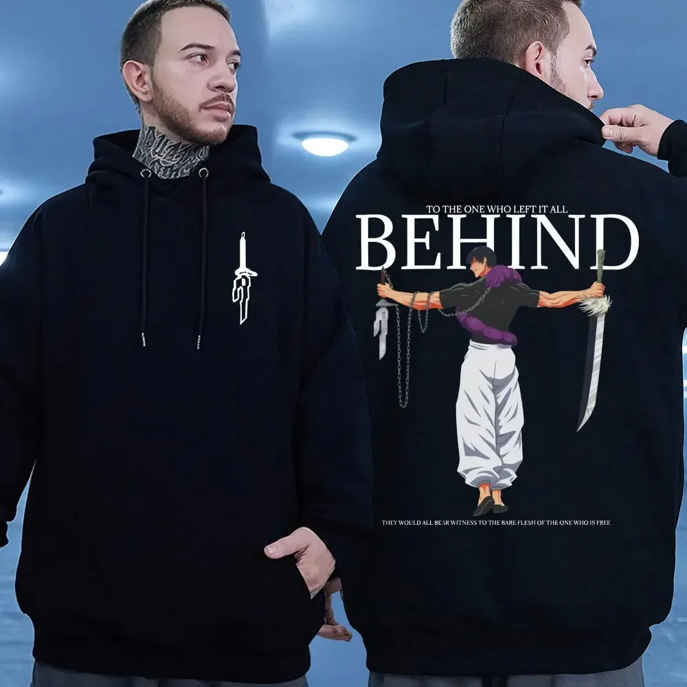 بلوفرات الخريف والشتاء أنيمي الإملائي على الوجهين الطباعة هودي الرجال النساء طويلة الأكمام مقنعين البلوز نمط البلوز للجنسين #1