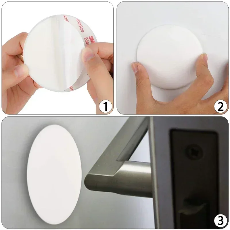 Fermaporta forniture di sicurezza nordica tappo per porta autoadesivo in Silicone protezione per parete tampone tappo protettivo silenziatore Home