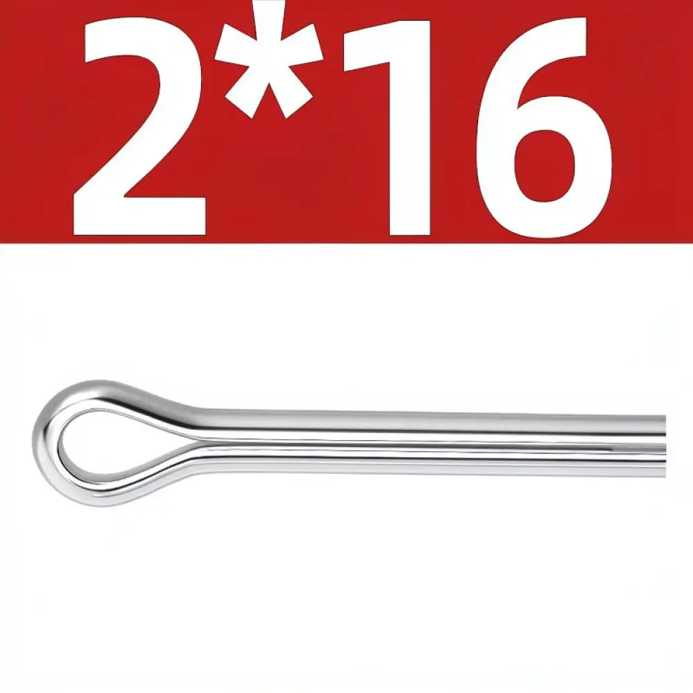 Reliable 304 Stainless Steel R Shape Cotter Pins Fastener Clips For Industrial Mechanical Equipment Hardware Assembly Repair Set