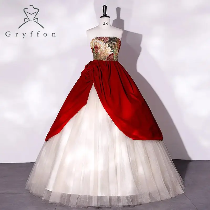 2023 New Rose Knight Quinceanera abiti elegante abito da ballo senza spalline abito da festa di lusso foto reale abito formale da ballo Plus Size