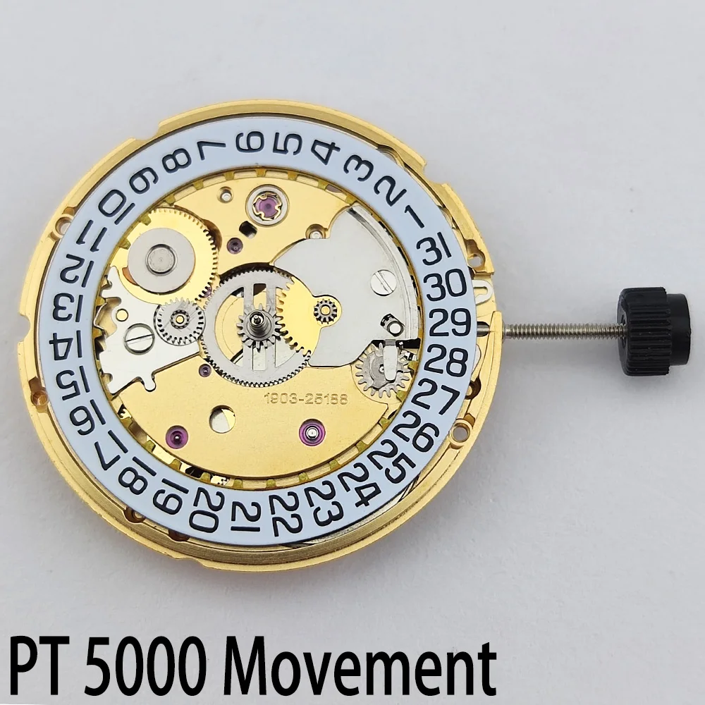 

PT5000 Automatic Movement Self-winding 25 Jewels Mechanical Movement Datewheel 28800/Hour Frequency ETA2824-2 Wristwatch Parts