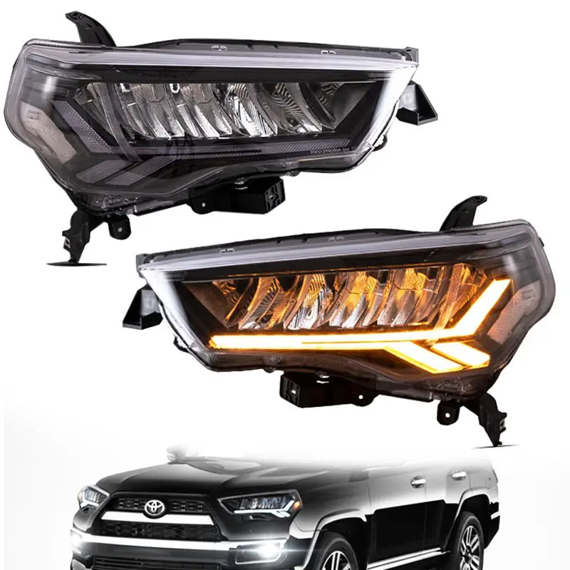 

Pair of Car Styling Car Headlight Assembly For Toyota 4Runner 2014-2021 LED Head Lamp Car Tuning Light Parts Plug And Pla