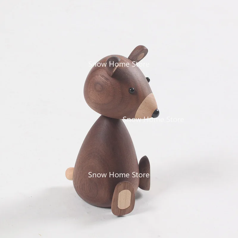 Black Bear Ornaments, Ornaments, Solid Wood Entryway, Home Decoration, Christmas Gifts, Table Ornaments