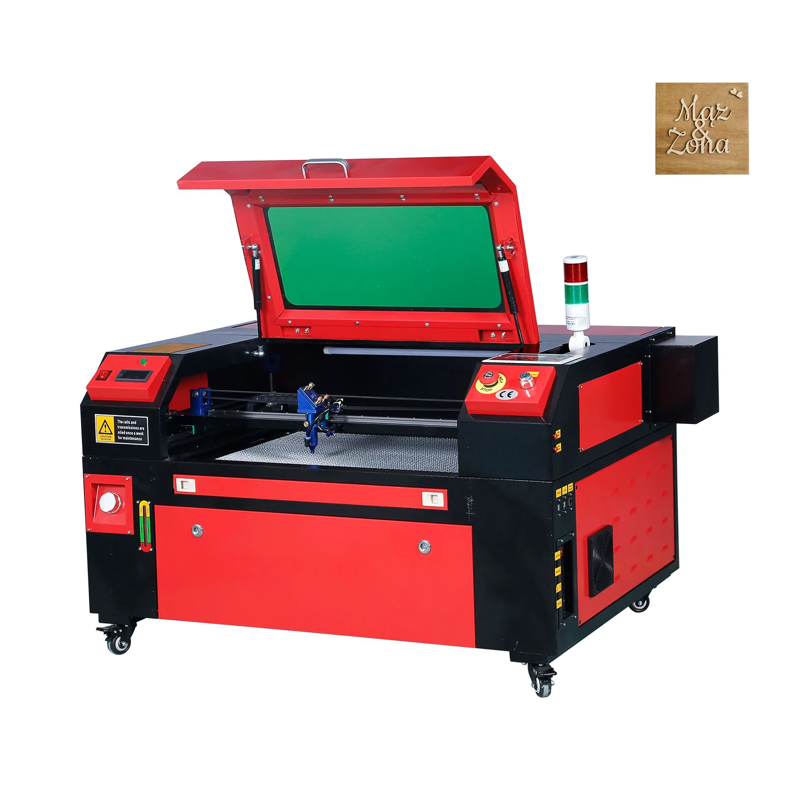 VEVOR 60W CO2 Laser Engraver, 400x600mm, 800 mm/s, Laser Cutter Machine with 2-Way Pass Air Assist, for Wood Acrylic Fabric More