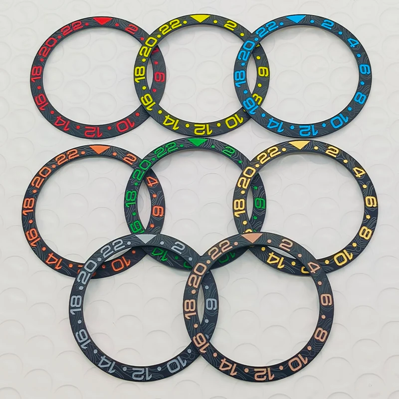 

38mmx30.7mm SKX007 Curved Ceramic Watch Bezel Insert Ring Fits SKX007 SKX009 SRPD GMT SUB Men's Watch Replace Bezel Insert Parts