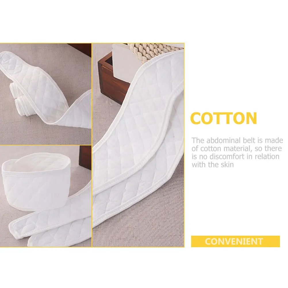 

5pcs Newborn Belly Bands Cotton Baby Abdomen Wraps Reusable Navel Belts For Cold Weather Protection Portable Infant Umbilical