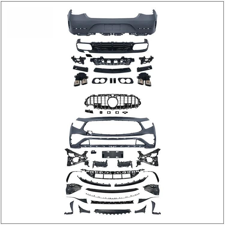 Model Bumpers Grille Exhaust Pipe Bodykit For Mercedes-Benz CLS (18+) W257 Upgrade to AMG53