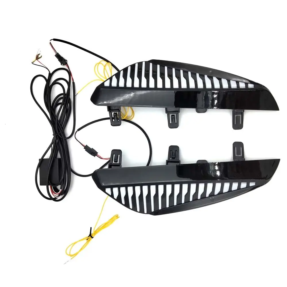 2x LED DRL Daytime Running Light Fog Lamp Turn Indicator For 23-24 Nissan Sentra
