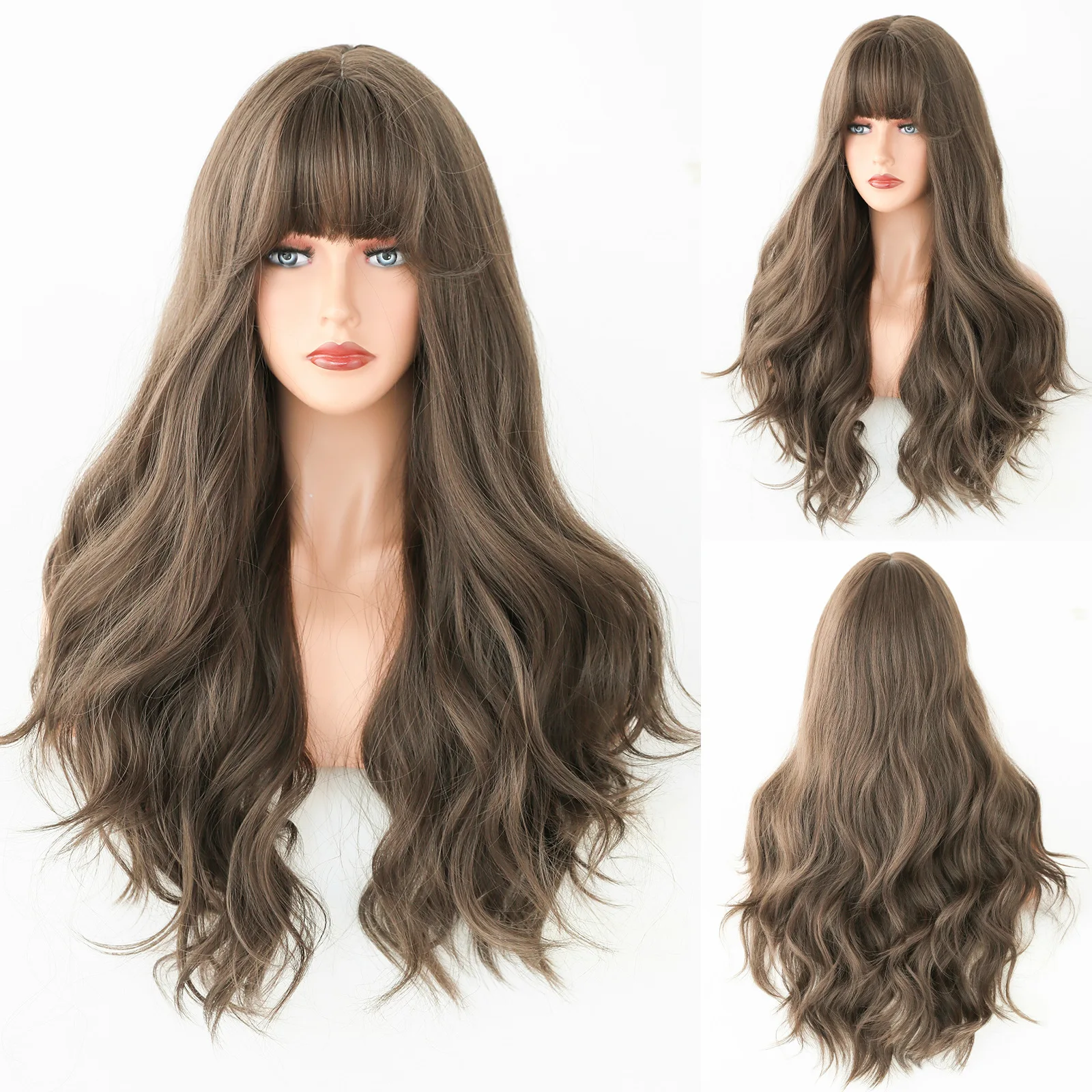 ladies-brown-headgear-gradual-change-color-wig-long-curly-hair-fashion-layering-qi-bangs-wigs