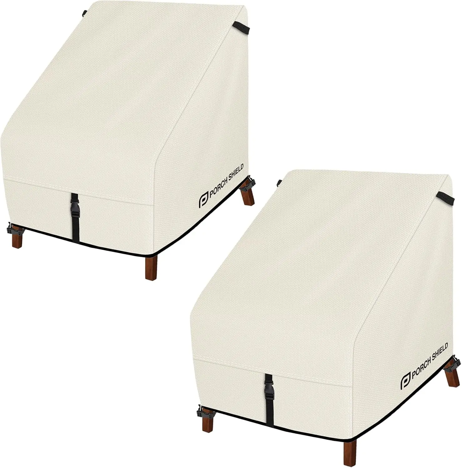 

Водонепроницаемые чехлы для садовых стульев, 2 шт., бежевые, подходят для глубоких кресел Adirondack, 35x38x34 дюйма