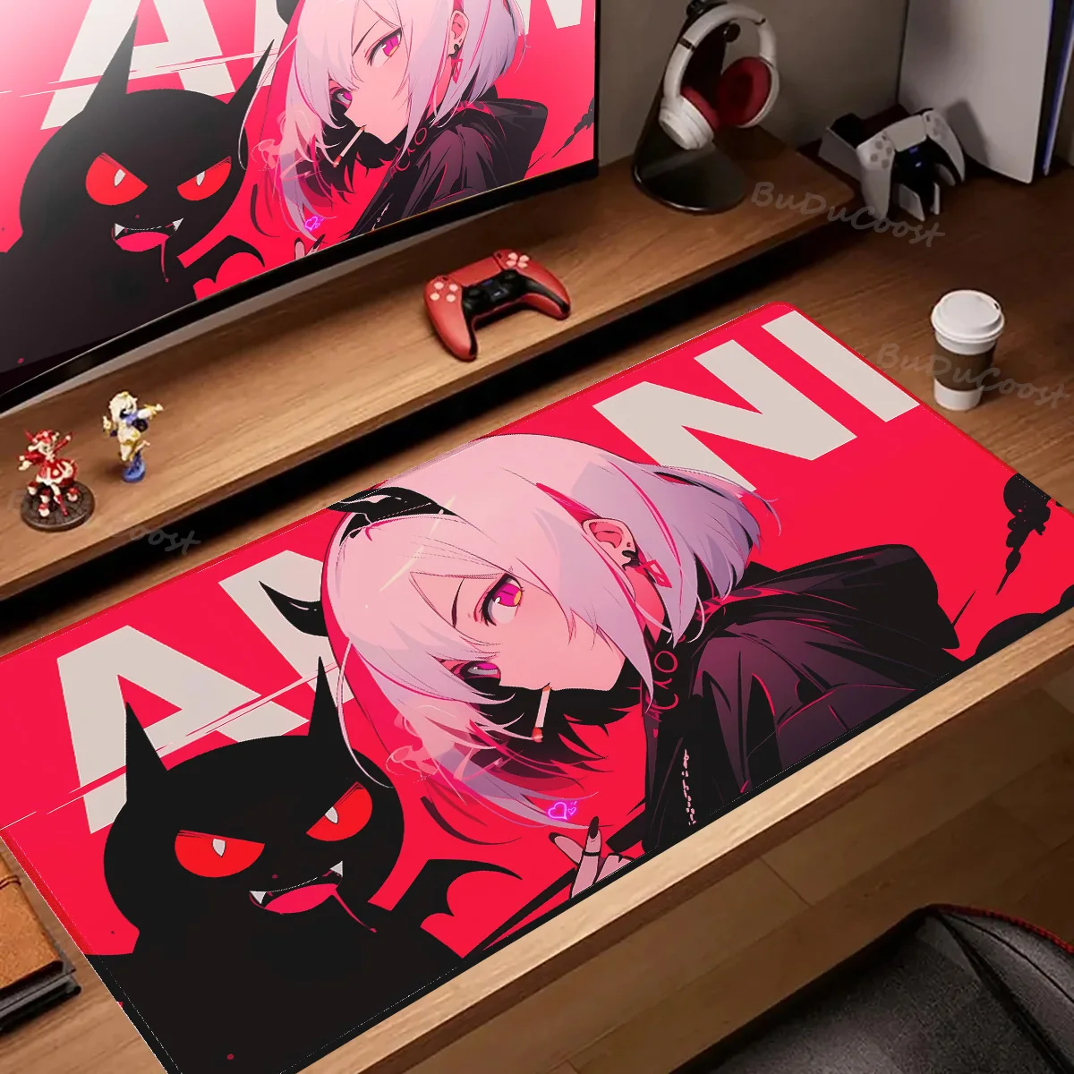 Large Cigarette Girl Game Mousepad Gamer Mouse Pad Gaming Speed Keyboard Pads XXL Rubber Desk Mat Laptop Table Carpet Mousemat