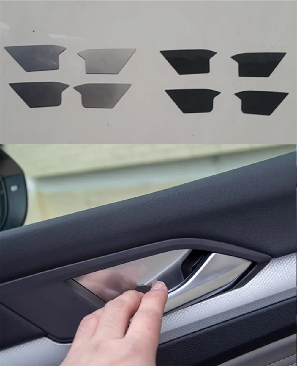 4-teiliges Edelstahl-Set für Volkswagen Golf 8 MK8 2020-2025 Auto-Innentürgriff-Schalenabdeckung Dekorationsaufkleber Autozubehör