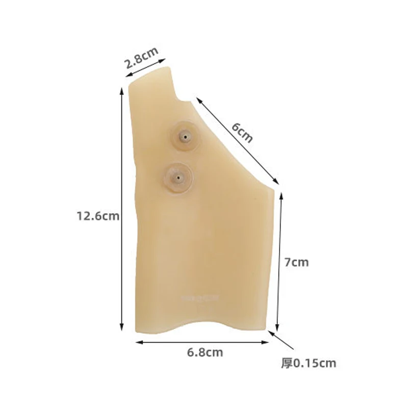 1pc Magnetic Therapy Soft Silicone Wristband Gloves Wrist Sprain Fixed Magnet Glove Cover Beige Unisex Finger Orthosis Protector - view 5