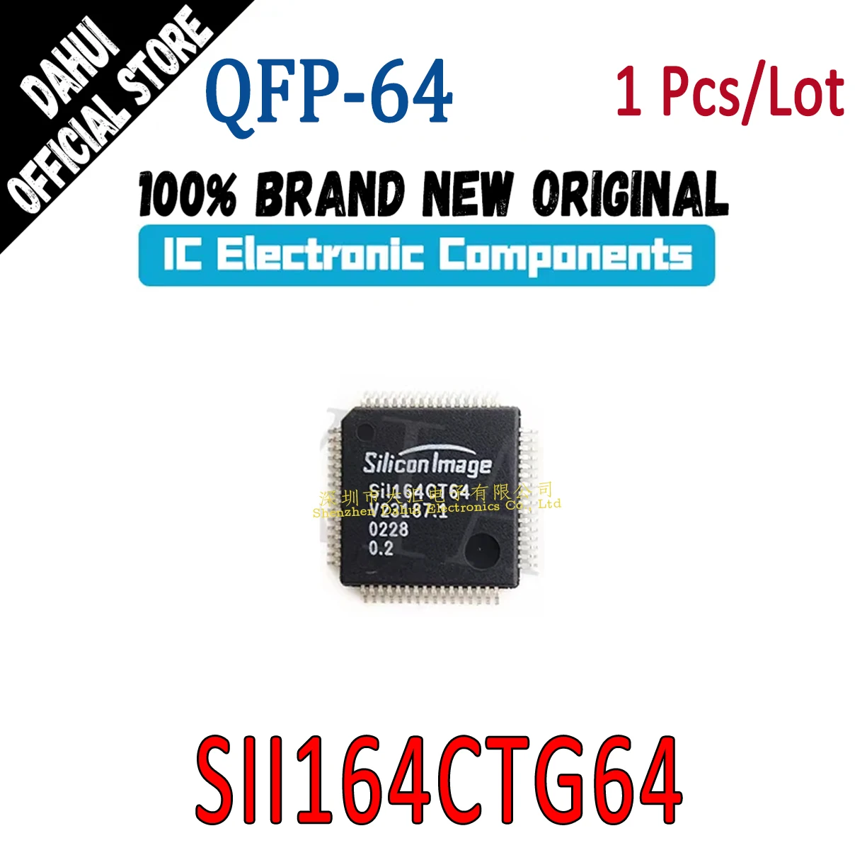 

SII164CTG64 SIL164CTG64 SI1164CTG64 QFP-64 Microcontroller chip IC new original