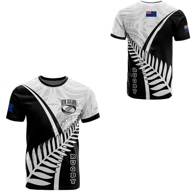 2022 Summer Casual Short Sleeve  RUGBY Funny T-Shirt Silver Streetwear Tribal Harajuku Comfortable Breathable 3D Printed T-Shirt