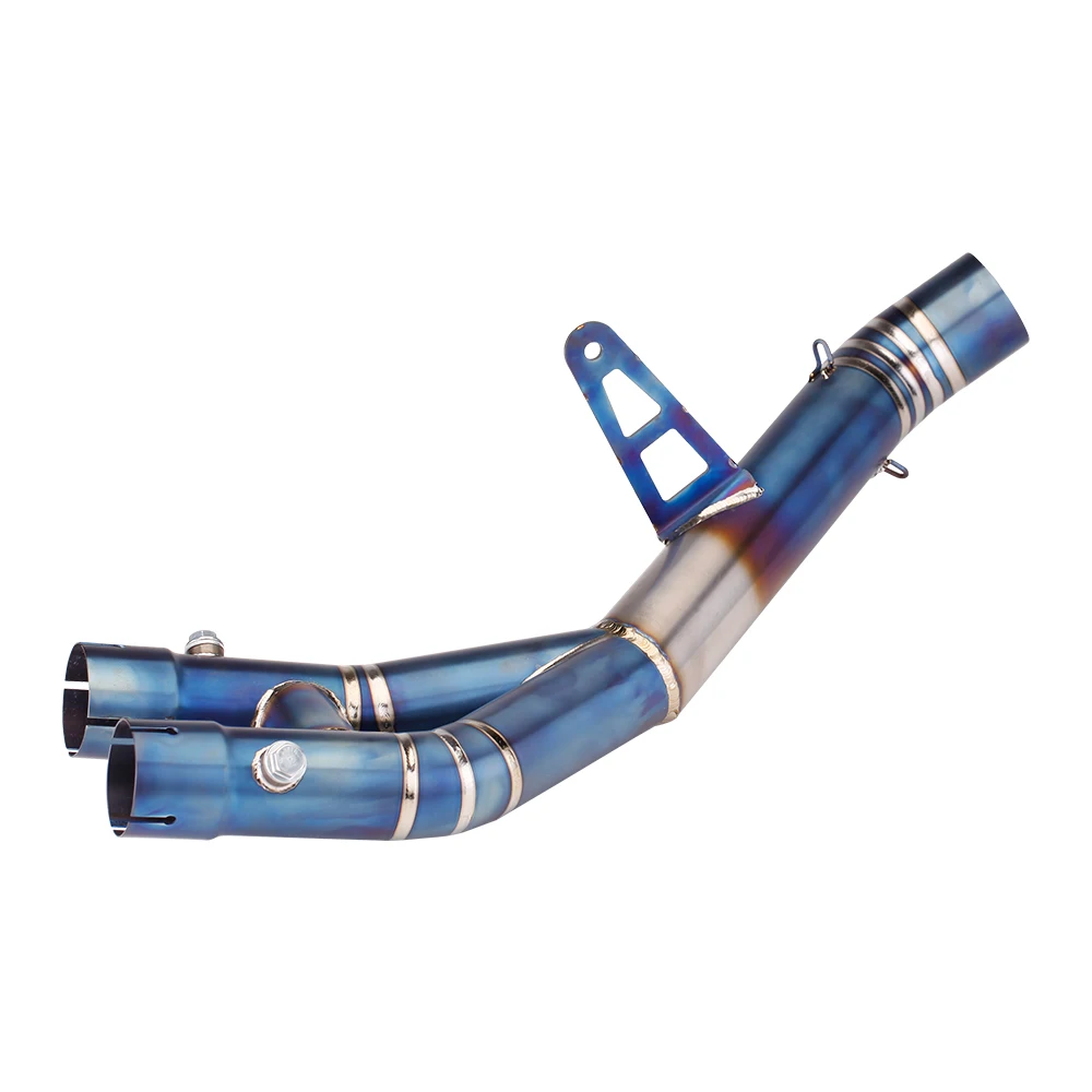 

STLF For R1 MT10 Mt-10 2015 - 2021 Motorcycle Escape Exhaust Middle Link Pipe Fits 60mm Muffler