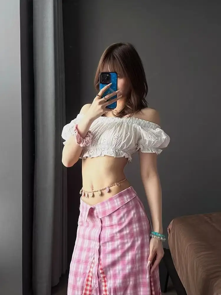 

Летняя новинка: Дышащий женский топ с коротким рукавом в стиле Spicy Girl Pure Desire, с текстурным дизайном, для отпуска