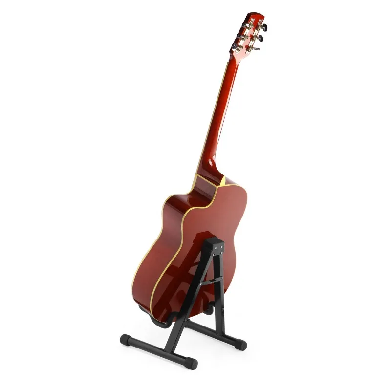 for A1pn008 Guitar Stand Upright Ukulele Floor Rack Wooden Home Folding Folk