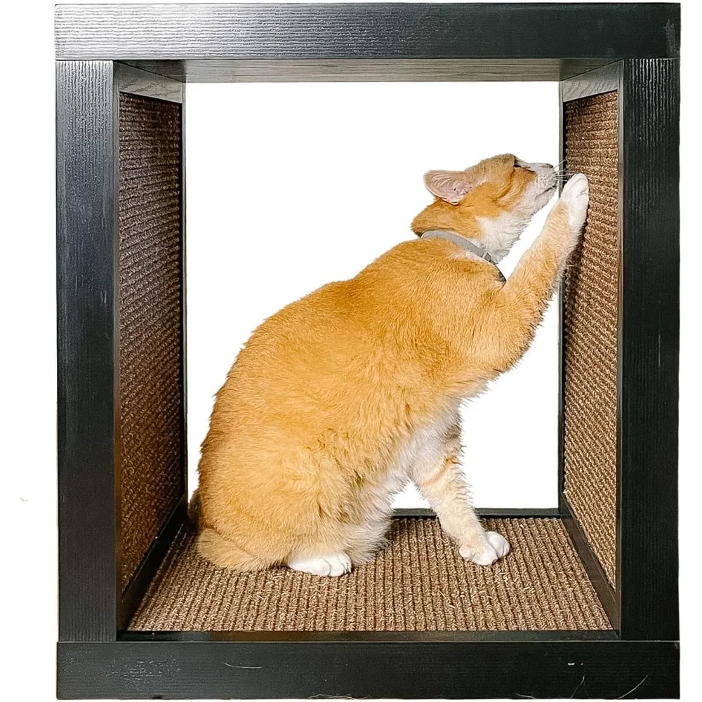 

Bailey Cat Scratcher, Wooden Cat Scratcher and End Table, Sisal Scratching Furniture Post for Cats and Kittens, Interior Design