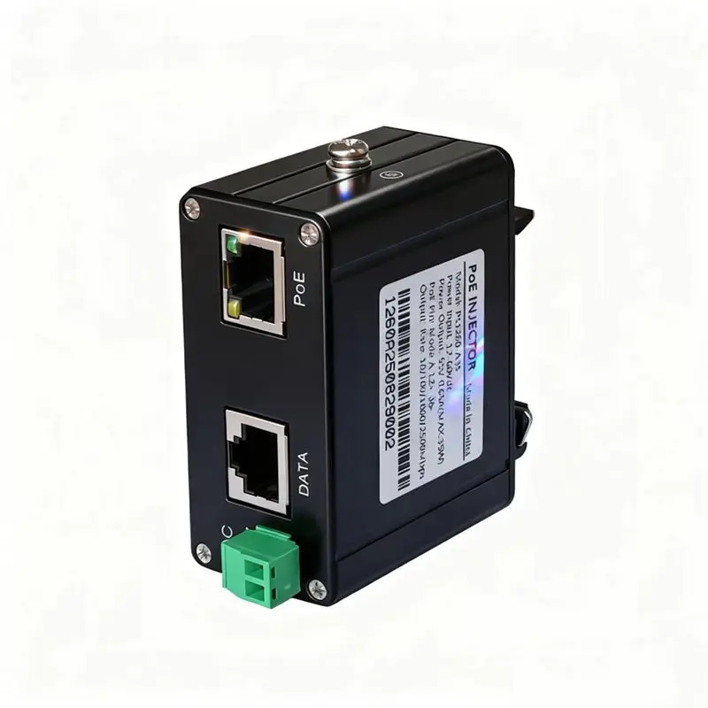 Industrial POE Injector 90W 2.5Gbps, High Power Ethernet Adapter 44-57Vdc Input For IP Camera, Wireless AP, Voip, Switch