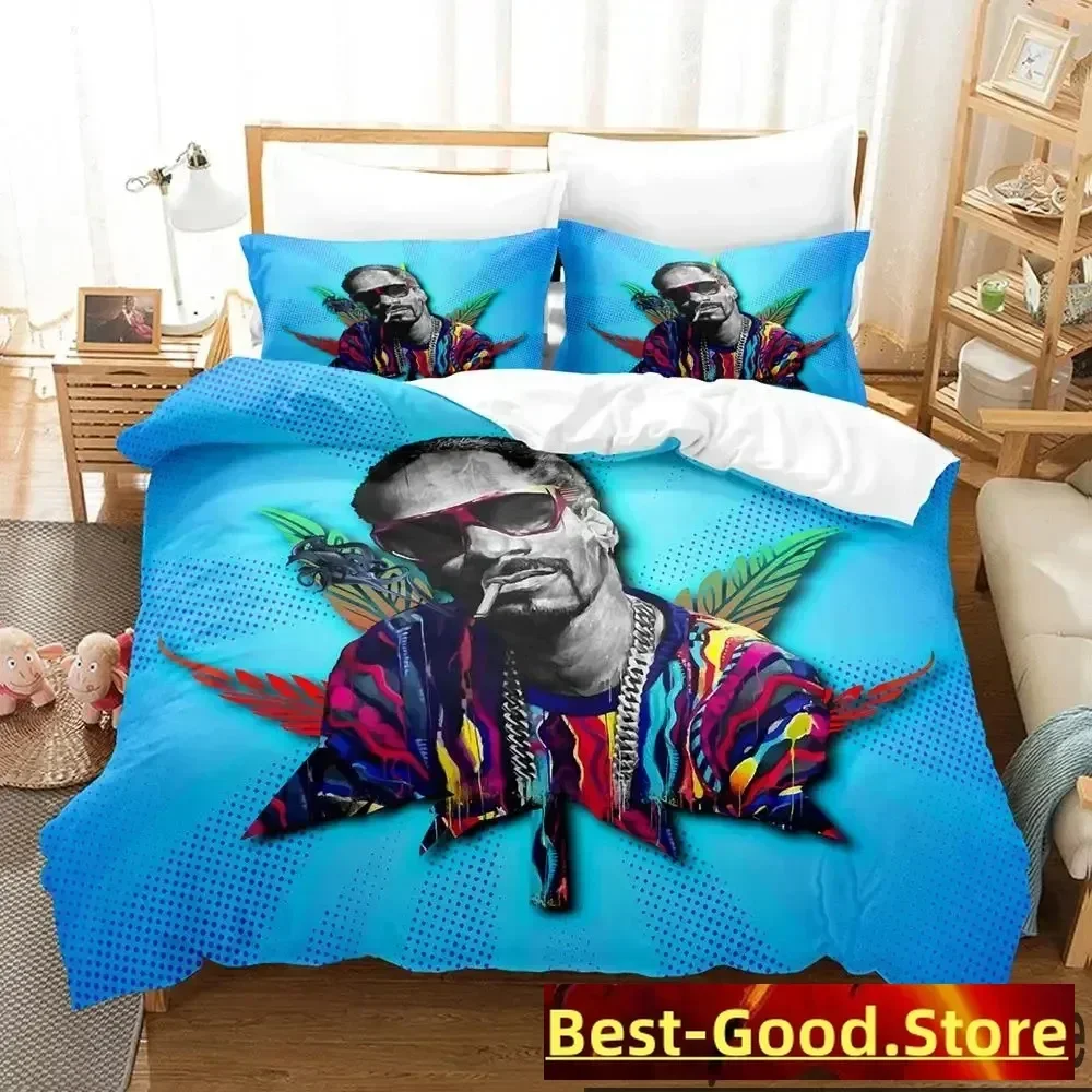 

3D Print Snoop Dogg Rapper Bedding Set Boys Girls Twin Queen King Size Duvet Cover Pillowcase Bed boys Adult Home Textileextile