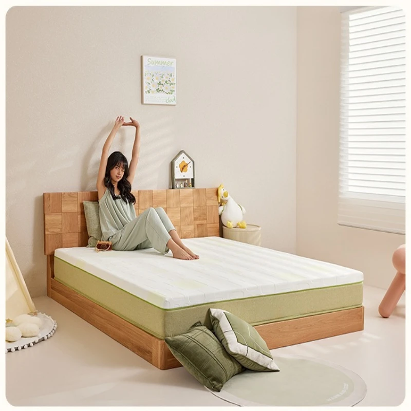 

Children's S-shaped fine jute spine protection memory cotton independent bag spring anti-mite mattress