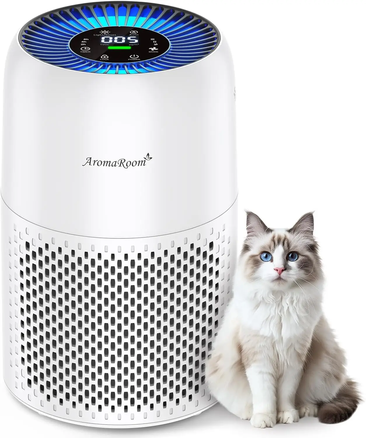 

Home Air Purifier for Pet Hair, Dander & Odor with HEPA Filter, Auto Mode, Quiet Cleaner for Bedroom