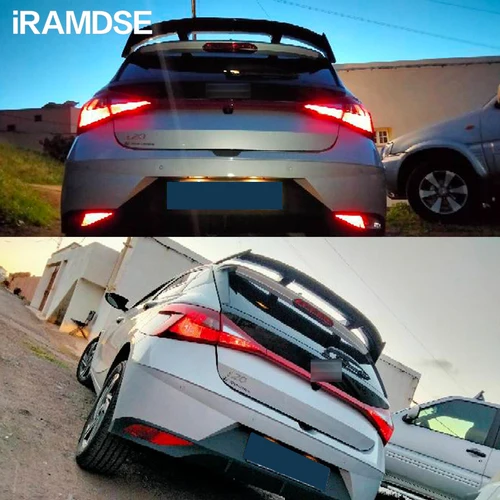 Imagen 2 del producto Alerón para Hyundai i20 superficie de carbono Material ABS coche tipo TE parabrisas trasero ala del maletero