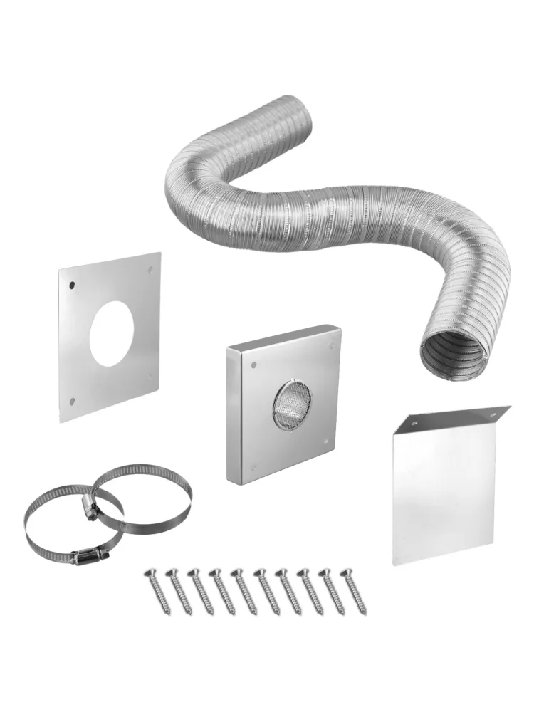 Flexible Air Intake Fresh Air Intake Kit Moisture Barrier Plate Rustproof Air Intake Kit Improving Pellet Efficiency