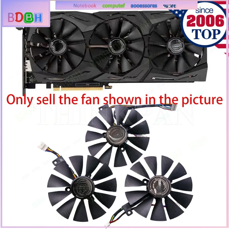 Graphics Card Cooling Fan For ASUS RTX2060 2070 ROG STRIX FDC10U12S9-C 88mm