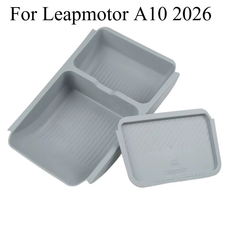 

For Leapmotor A10 Center Console Lower Double-Layer TPE Storage Box Organizer Tray – Dual-Layer Under-Console Organizer Insert