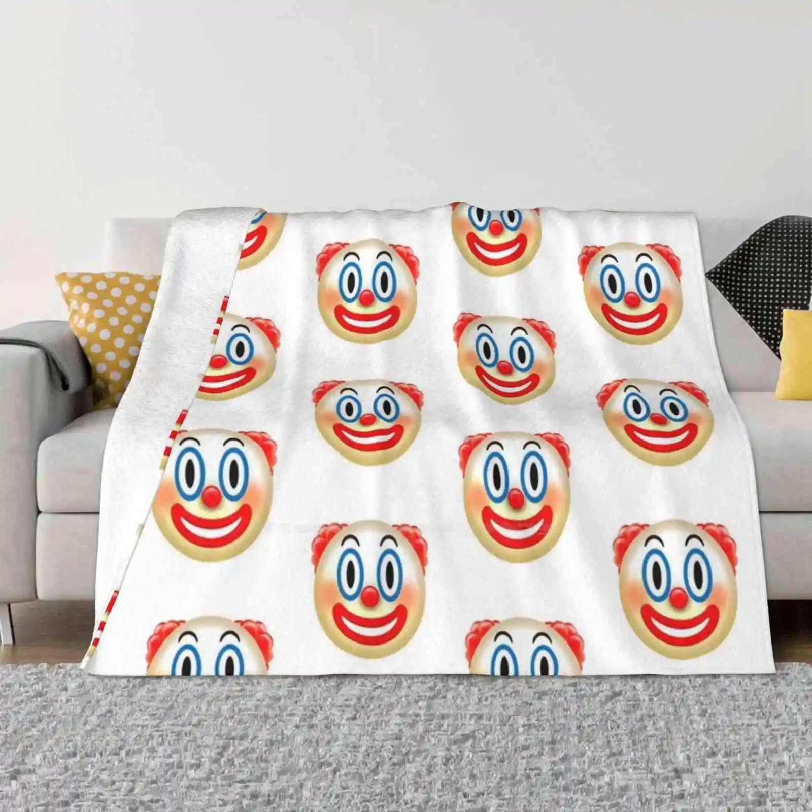 Whatsapp Clown Four Seasons Comfortable Warm Soft Throw Blanket Whatsapp Clown Icon It Meme