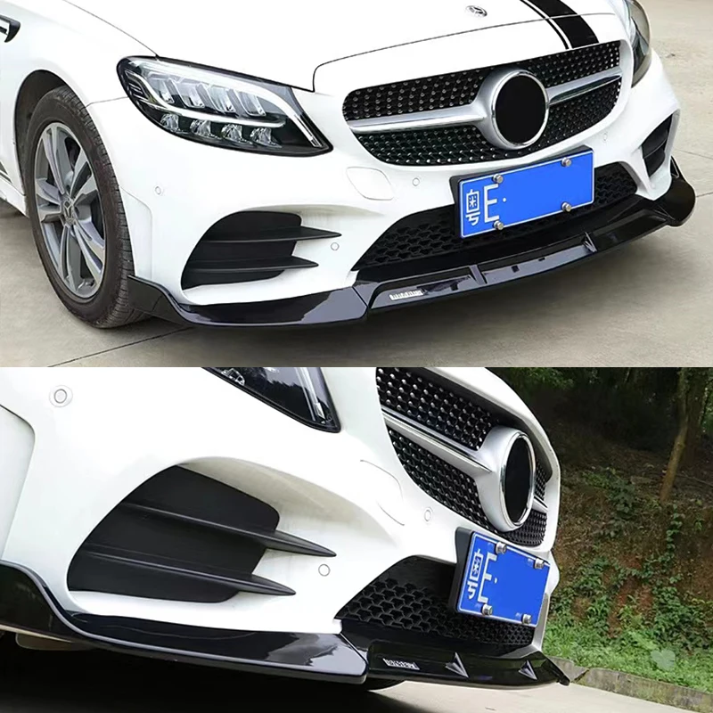 

Suitable for Mercedes Benz GLC W177 W205 W213 front bumper deflector protective cover lip chin spoiler splitter diffuser