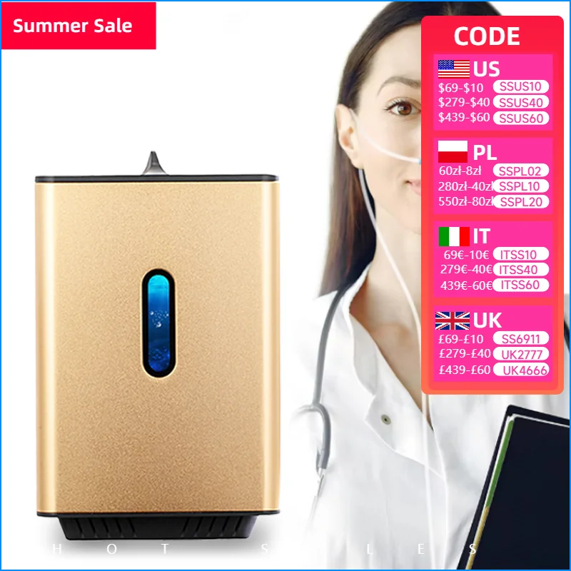 Intelligent Hydrogen Generator Hydrogen Gas Inhalation Machine H2 Absorption Device Molecular Hydrogen Machine Portable