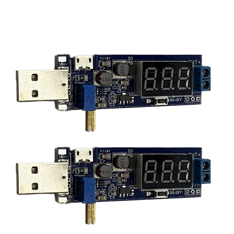 USB DC Boost Buck Converter DC-DC 5V to 3.5V / 12V USB Step UP/Down Power Supply USB DC Boost Module Adjustable Out DC 1.2V-24V