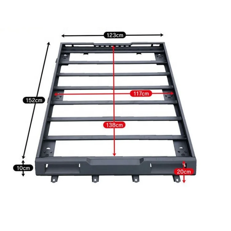 

Hot SalesJP16 ODM Jimny Luggage Carrier Aluminum Roof Rack for JIMNY SIERRA JB74 JB64 2018- Gen4 Sierra JB74w JB64w