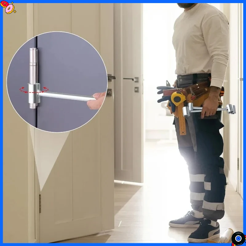 

Гаечный ключ для ремонта дверных петель с двойной головкой, регулировочный ключ для зазора дверной петли, ключи для ремонта петель, ручные инструменты, гаечные ключи для круглого болта