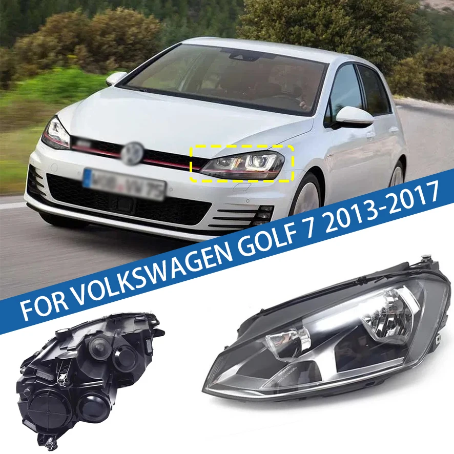

For Volkswagen VW Golf 7 2013 2014 2015 2016 2017 Front Bumper Head Light Headlamp Driving Headlight Turn Signal Light