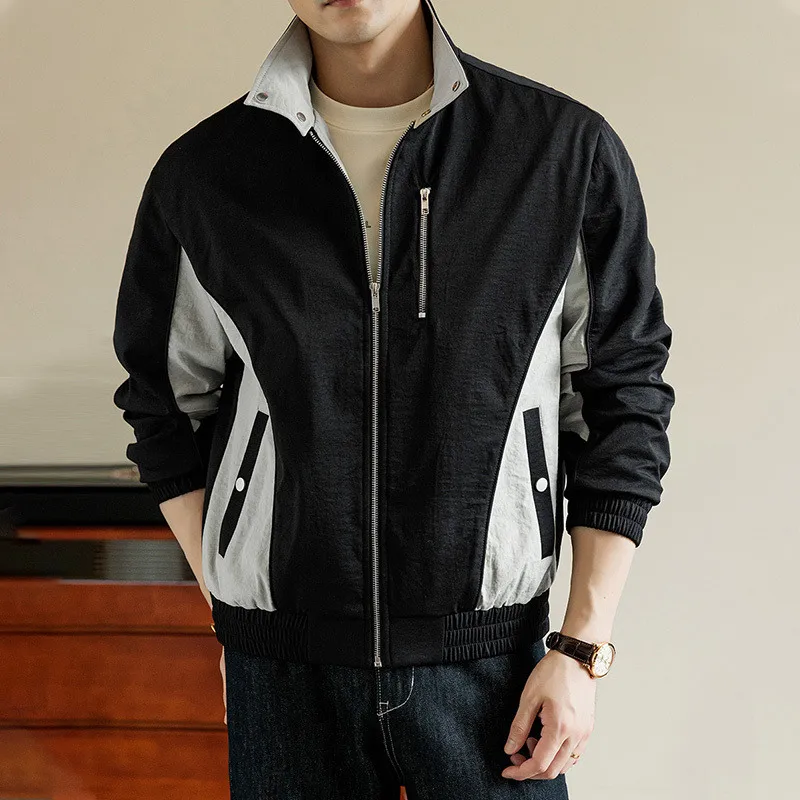 

Мужская куртка, пальто, уличная повседневная куртка в корейском стиле, весенняя модная тонкая куртка, студенческая рабочая одежда, куртка в стиле Харадзюку, уличная одежда