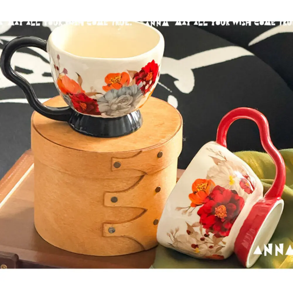 Light Luxury Style Ceramic Mug Afternoon Tea Coffee Office Home Drinking Water Couple Cup Souvenir