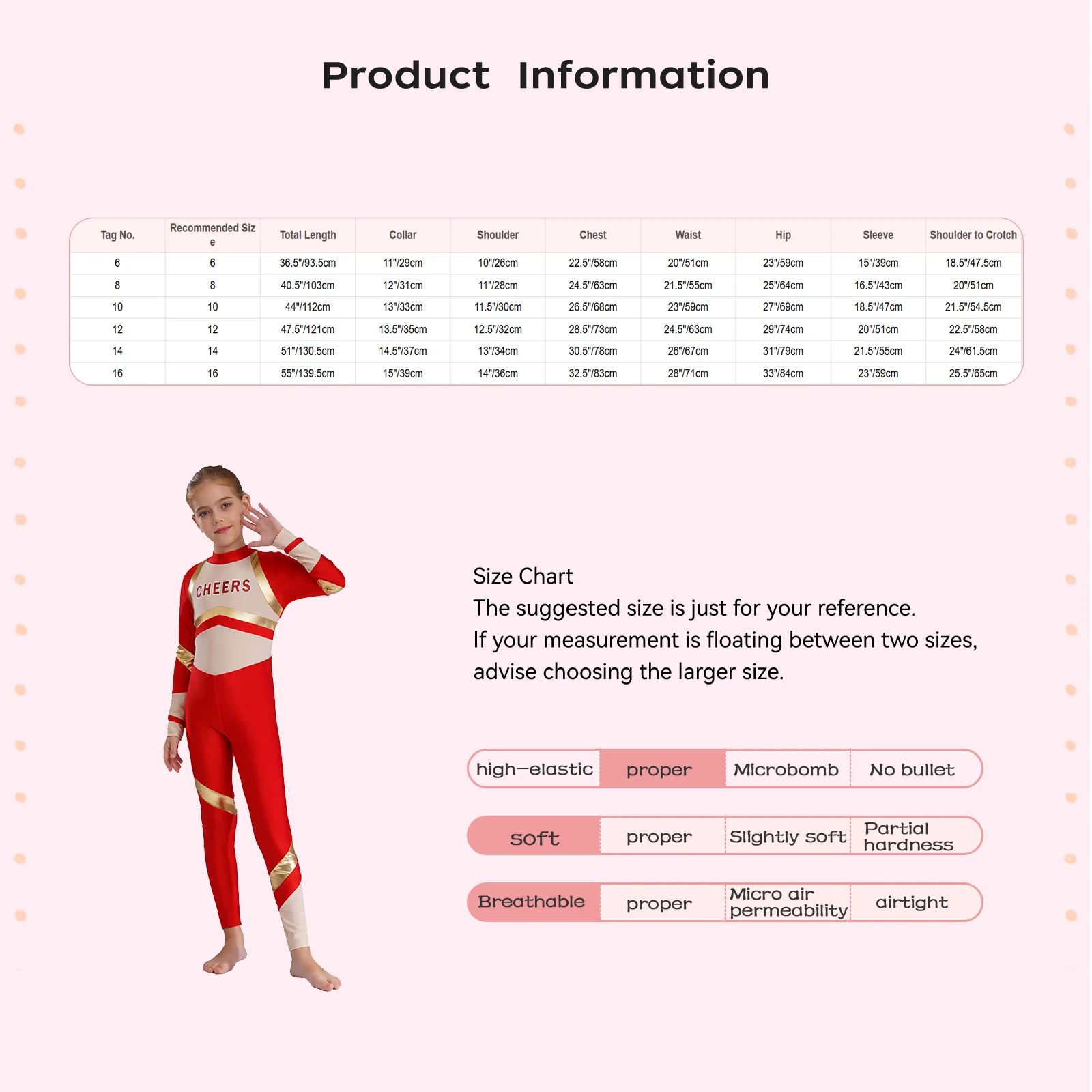 Bambini Ragazze Cheerleader Tute Cheerleader Uniforme Manica lunga Lettere Cheers Abiti da ballo Balletto Gtmnastics Dancewear