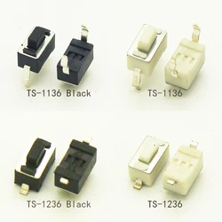 50PCS 3X6X4.3/5mm 2Pin Light Touch Button Switch Not-Fixed SMD/DIP Mounting Surface Momentary Tact Switch Key Button Swith