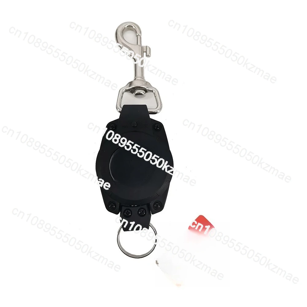 Scuba Diving Retractable Holder - Stainless Steel Wire-Gate Carabiner Clip 18*5.5cm for Gear Attachment