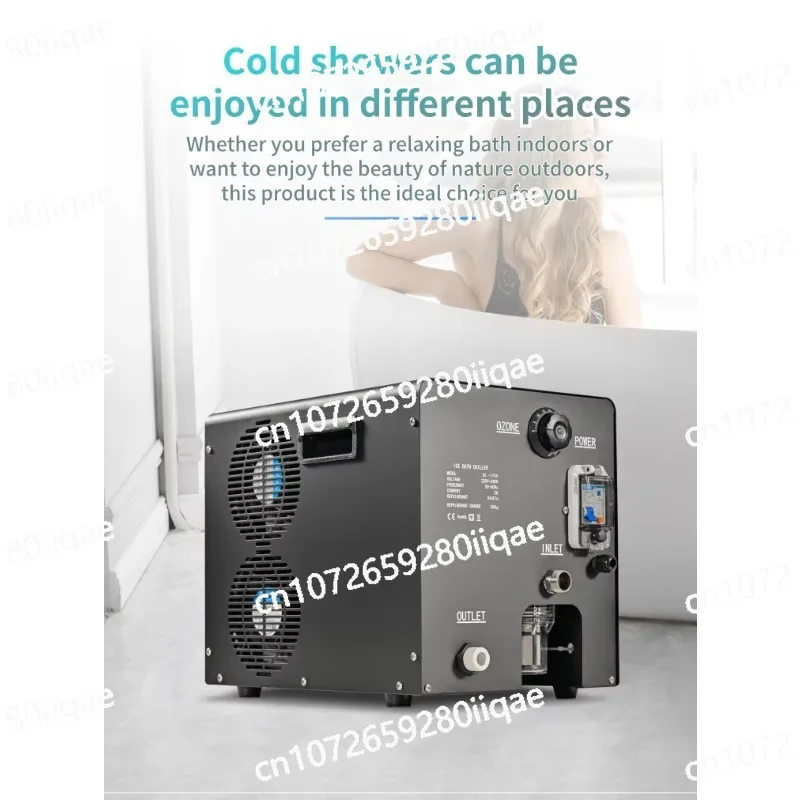 0.5HP   Ice Bath Tub for Athletes Athlete Fitness Recovery  Use Water Cooled Cold Plunge Ice Bath Chiller with Filter  220v