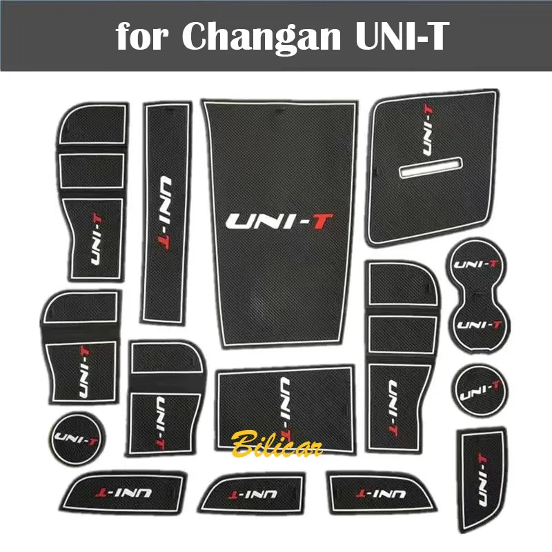 for changan unit uni-t 2020 2021 2022 2023 2024 Car Interior Protective Sticker Anti-Slip Cup Mat Gate Slot Rubber Pad