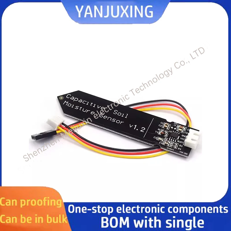 1pcs/lot Capacitive soil moisture sensor module does not corrode soil moisture content detection Wide voltage wiring