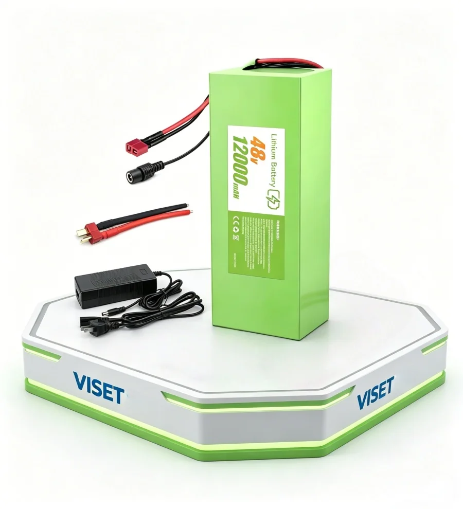 

2026 New 48V 12Ah 18650 High-Power Li-Ion Battery 30A BMS, for E-bicycles, E-scooters, and motors ranging from 100-1000 watts