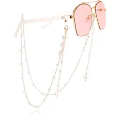 Adjustable Anti Slip Pearl Eyeglass Chain Sunglasses Antiskid Losing Chain Mask Strap Glasses Chain Face Mask Lanyard Neck Chain