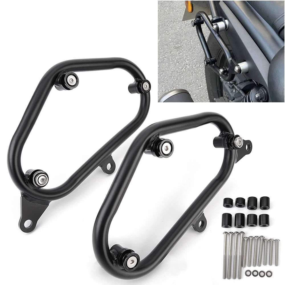 For Kawasaki Eliminator 500 Saddlebag Support Bracket Side Mount Holder Bags Luggage Rack Bars Rack Eliminator500 2024 2025