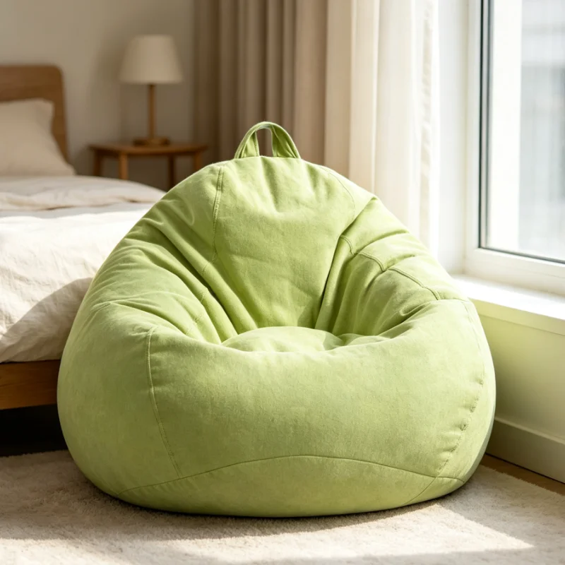 Bean Bag Chair Soft Plush Floor Sofa Lounger With Handle Comfortable Lazy Seat For Living Room Bedroom Home Decor Furniture